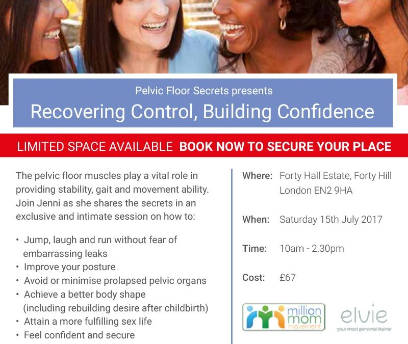 Jenni’s July Recovering control, building confidence workshop